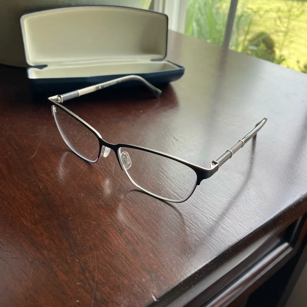 Cole Haan Gray Eyeglasses with Case